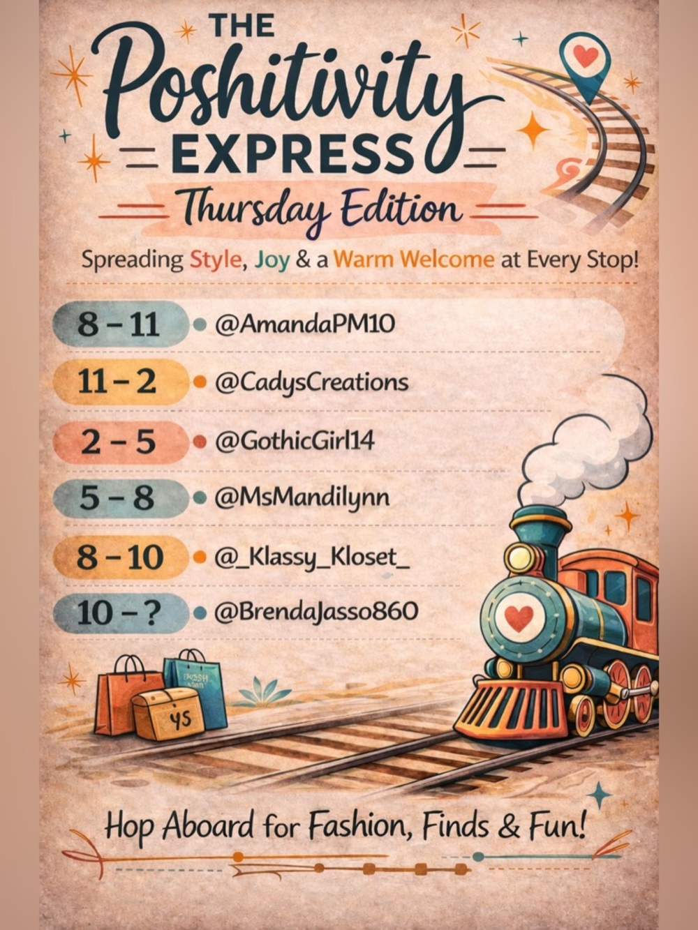 Cadyscreations is LIVE with Poshitivity Express